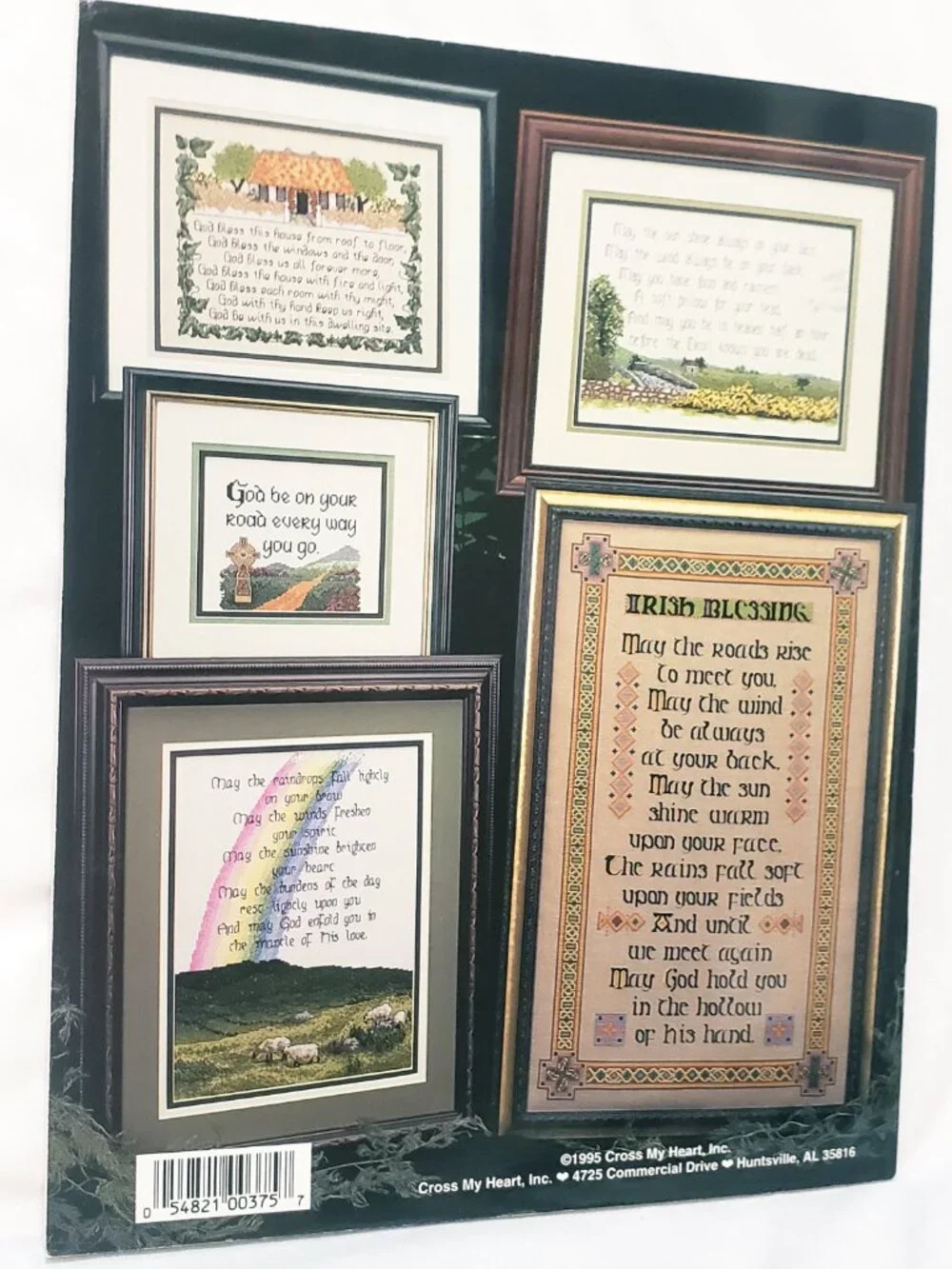 Irish Blessings Cross Stitch Booklet 1995 Cross My Heart CSB107 Rainbow House